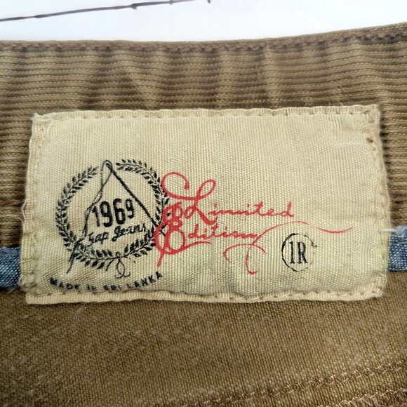 Gap limited edition 1969 brown corduroy jeans size juniors 1R - Picture 5 of 8